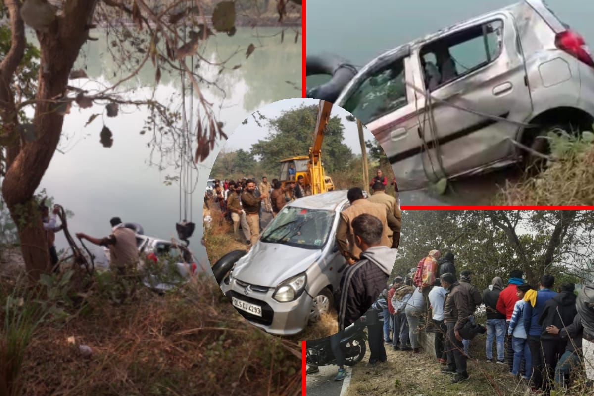 Accident in Muzaffarnagar, a car fell into gangnahar and one died and two youth missing