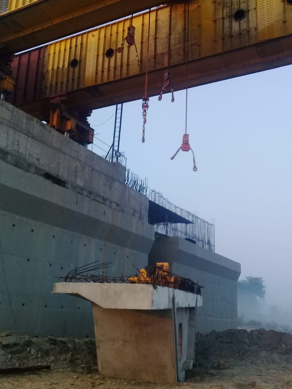Under construction bridge collapsed in Mau laborers buried in debris