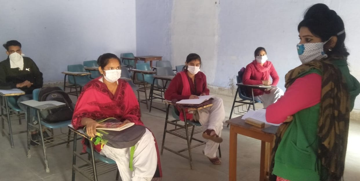 Study in degree colleges after eight months