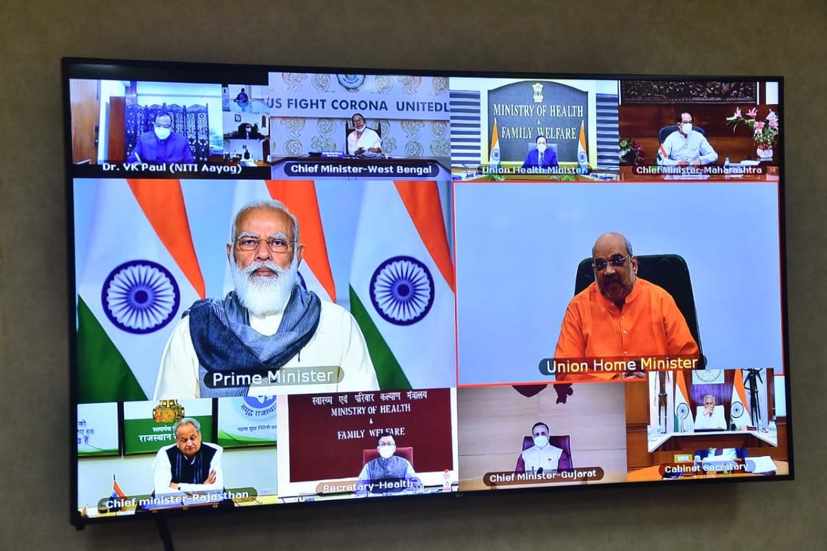 PM Modi meet with chief ministers of Corona affected states today via video conferencing