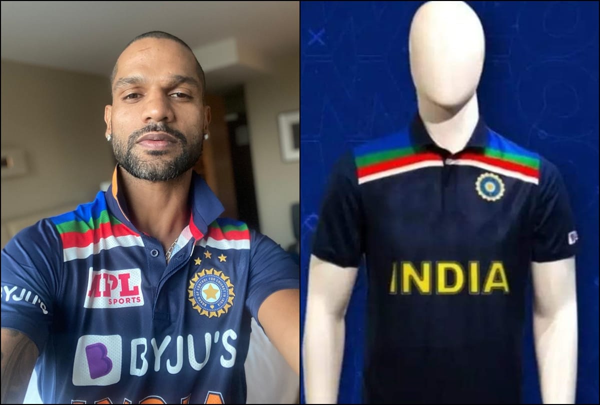 AUSvIND: Shikhar Dhawan posts selfie with Team Indias new retro jersey