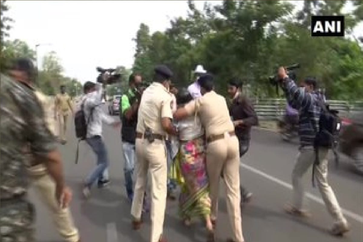 Woman attempts self-immolation outside Odisha Assembly police no action over alleged rape killing 5 years daughter