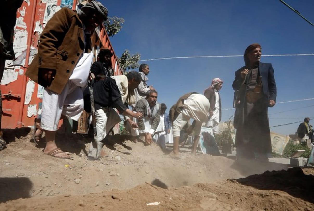 Yemeni army missile strikes on Saudi Arabias Aramco refinery oil company