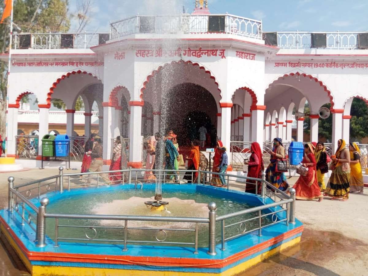 Women circumambulated the temple on Devotthan Ekadashi