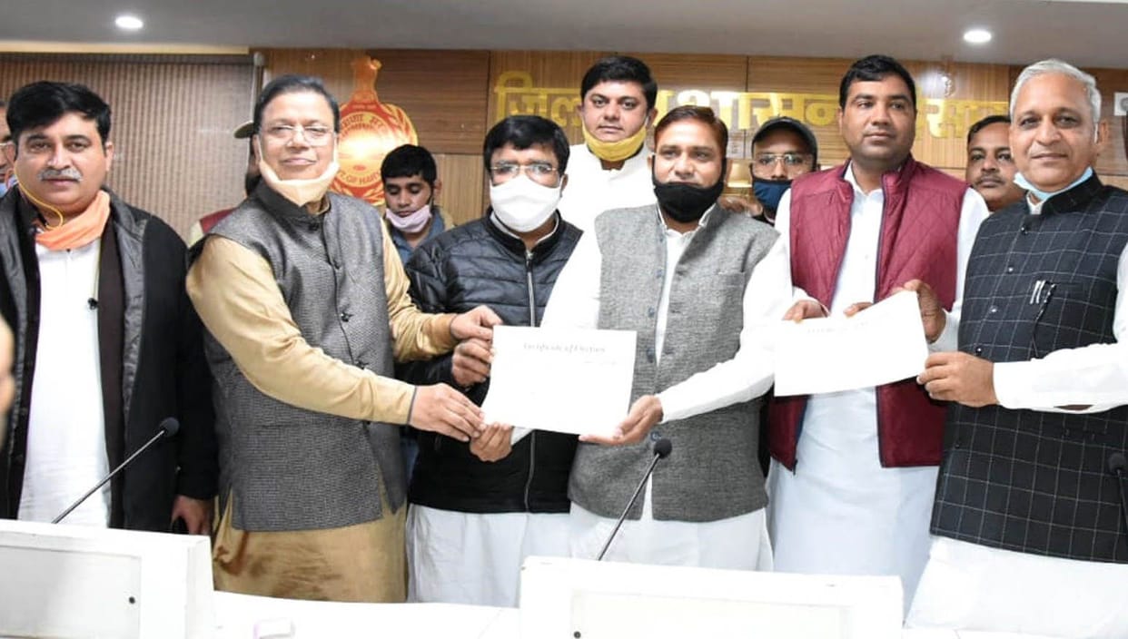 anil saini senior deupty mayor and rajveer gurjar deupty mayor
