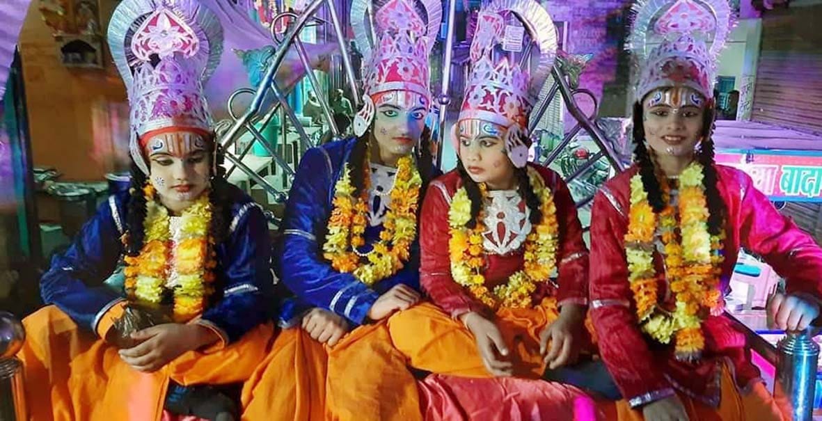 Ramji's procession came out with pomp