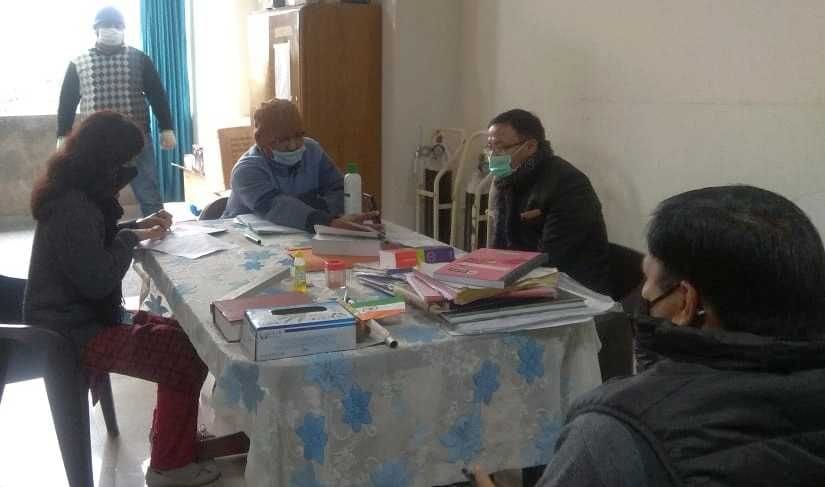 Monitoring committee reviewed the covid care center