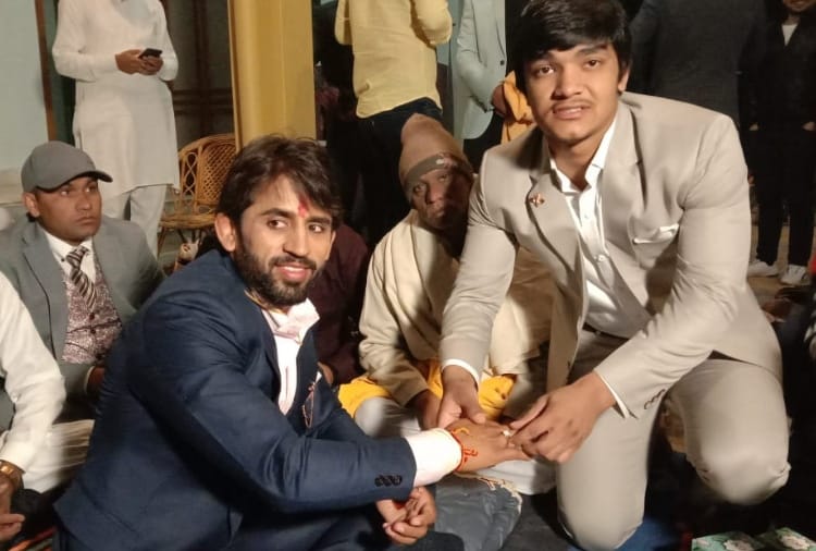 Wrestler Bajrang Punia and Sangeeta Phogat wedding Ceremony, See the Photos