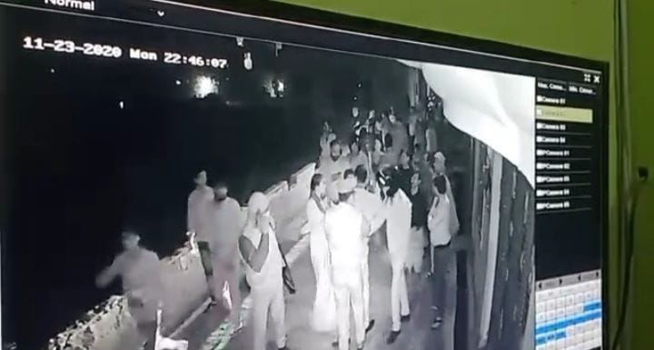 Bjp worker beaten Policemen
