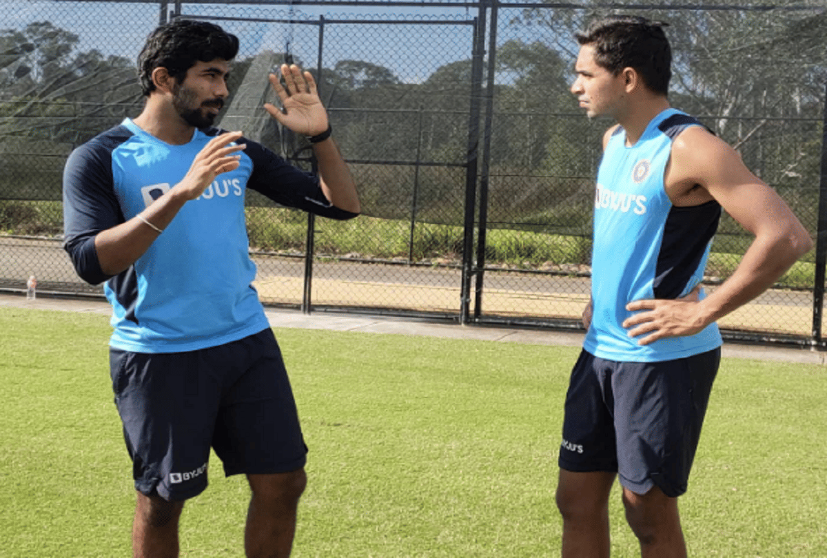 INDvAUS: Jasprit Bumrah is giving tips to Kartik tyagi, BCCI shares pictures