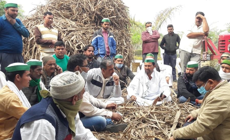 BKU took the tehsil complex Parali