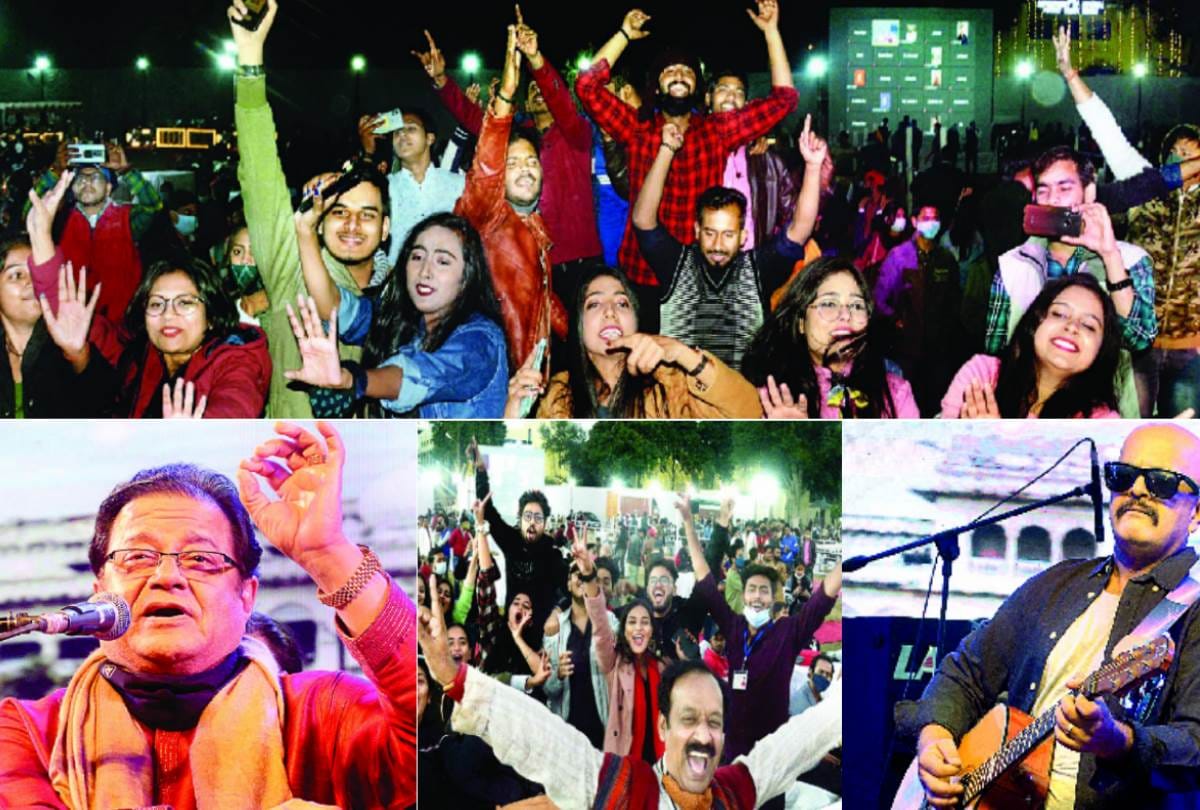 anup Jalota and DJ Narayan gave performance during the centenary celebration of lucknow university