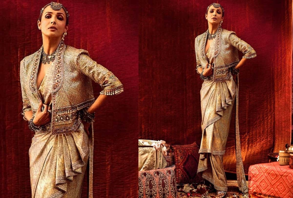 malaika arora flaunts her super toned legs in short denim one shoulder dress