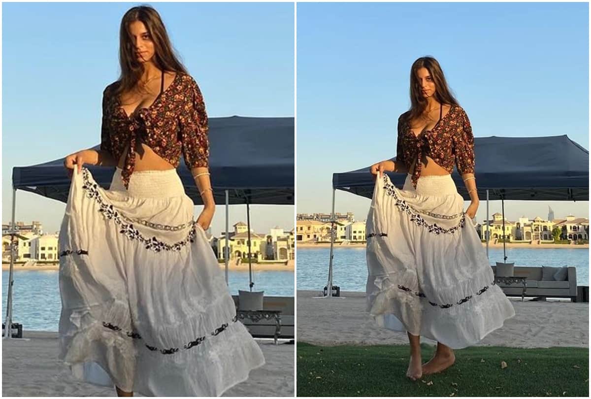 Shah Rukh Khan AbRam gauri khan drop off Suhana at airport in his fancy car in pics