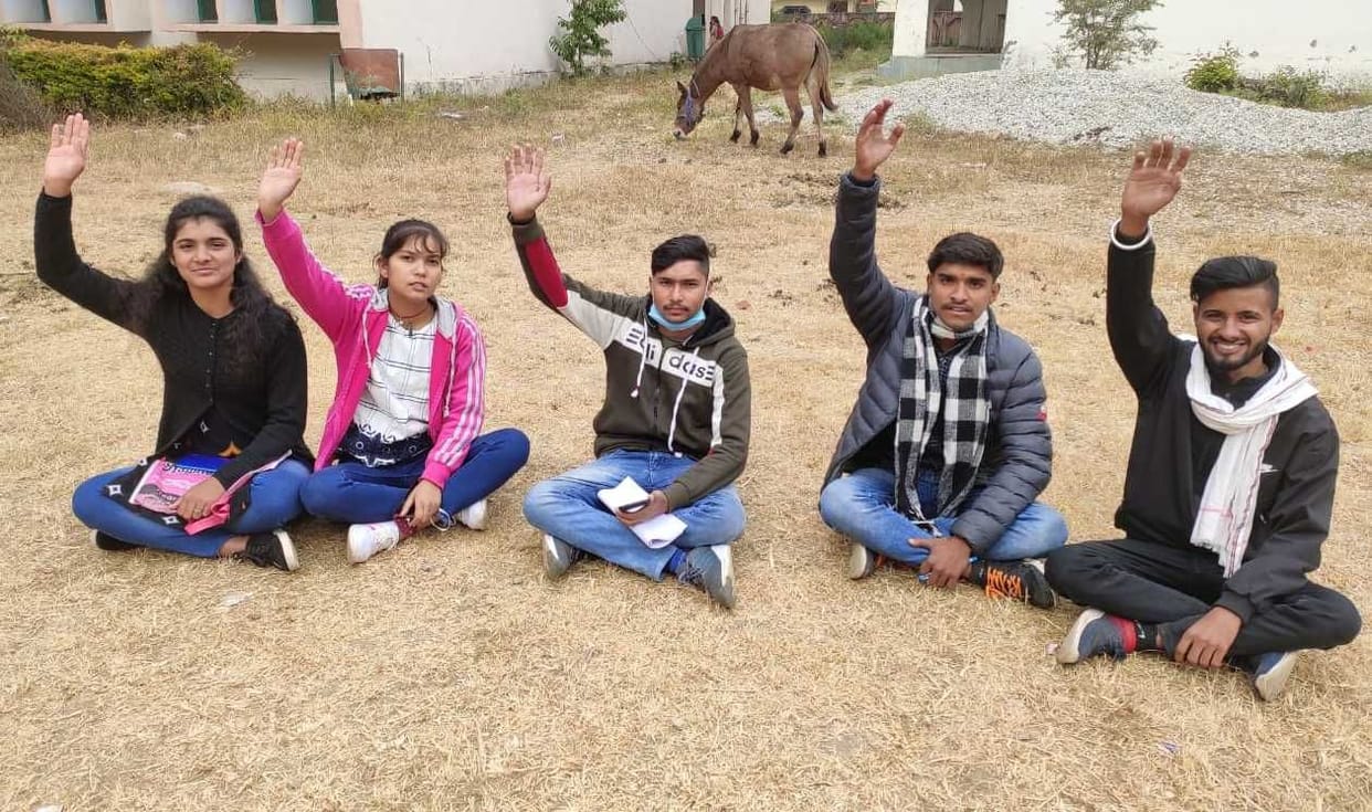 protest against covid care centre