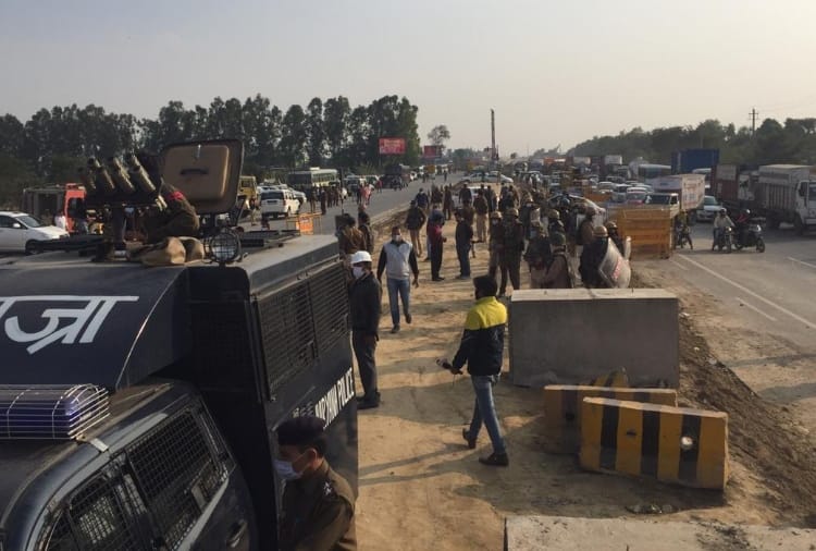 Kisan Andolan: Police tightens security in Sonipat Due to farmers Delhi March