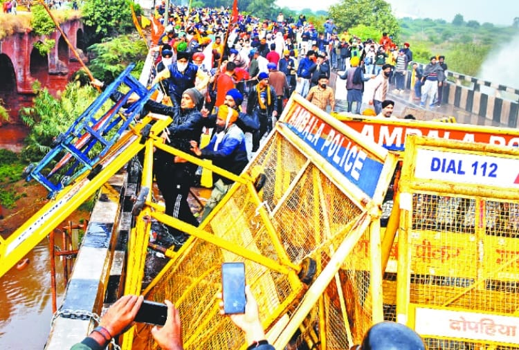 Kisan Andolan News : See the photos of Kisan Andolan of Punjab and Haryana