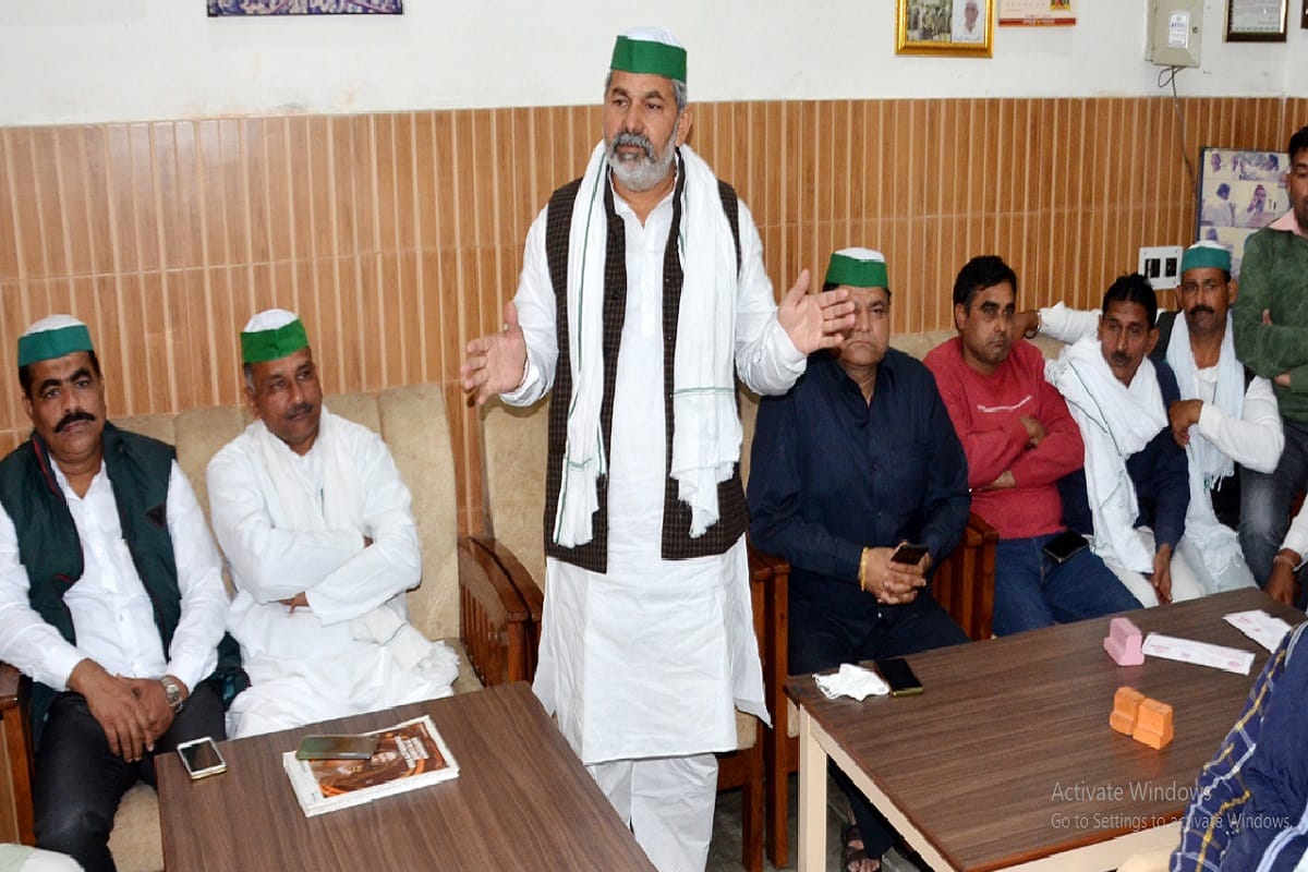 Rakesh Tikait says that if the farmers cannot go to Delhi, then the government should send them to Islamabad