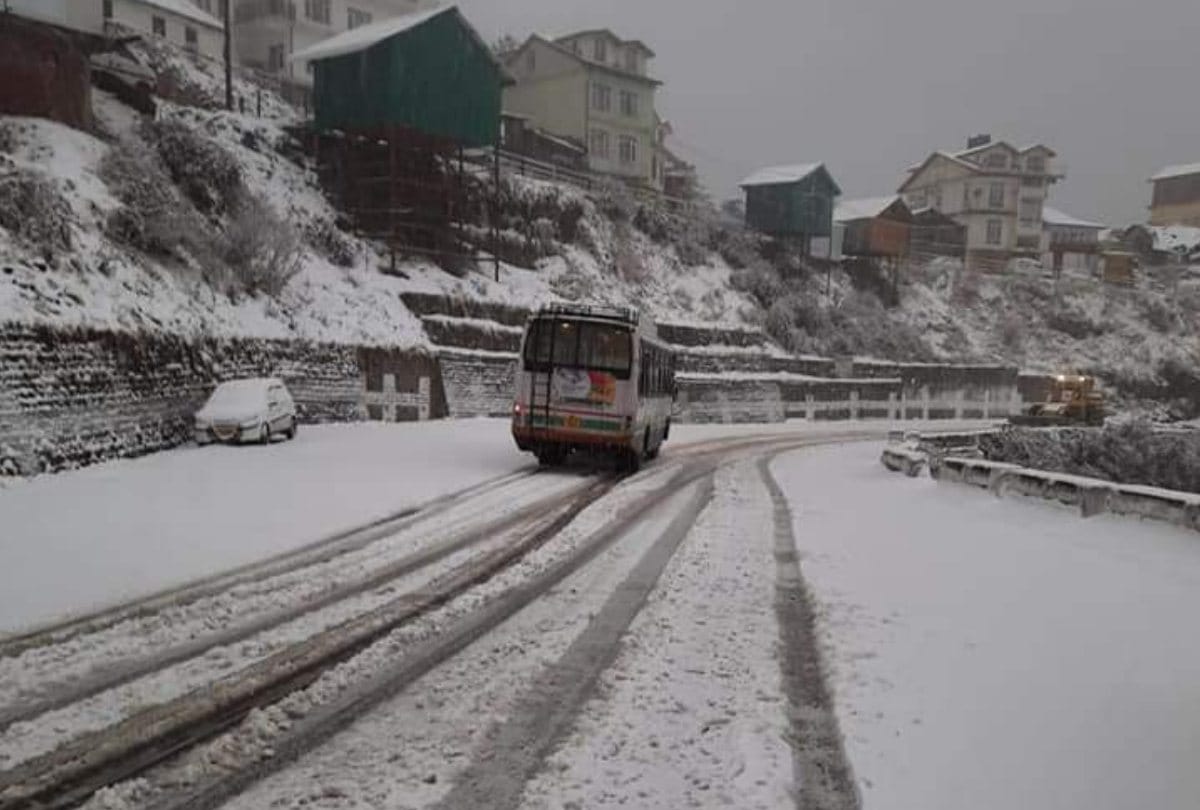 fresh snowfall in shimla kufri narkanda manali lahaul and kinnaur