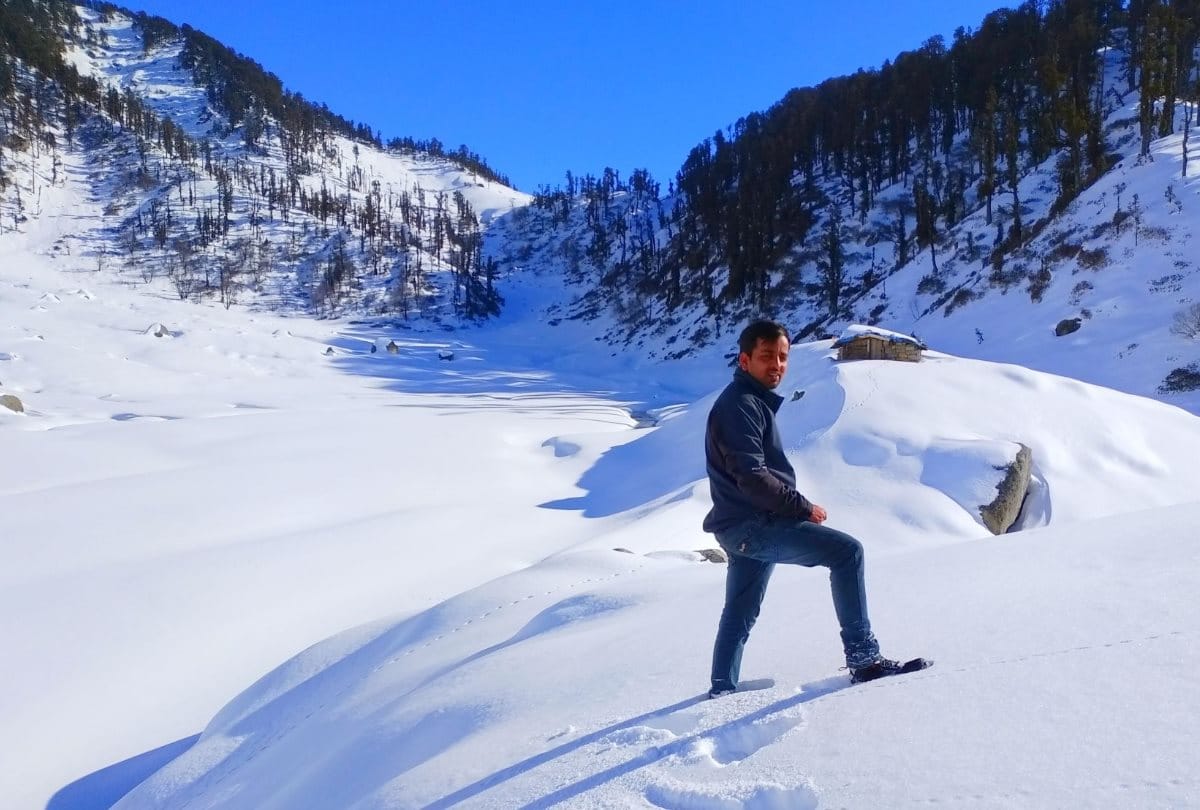 snowfall in Himachal Pradesh:  jakhoo hill receive first snowfall in shimla