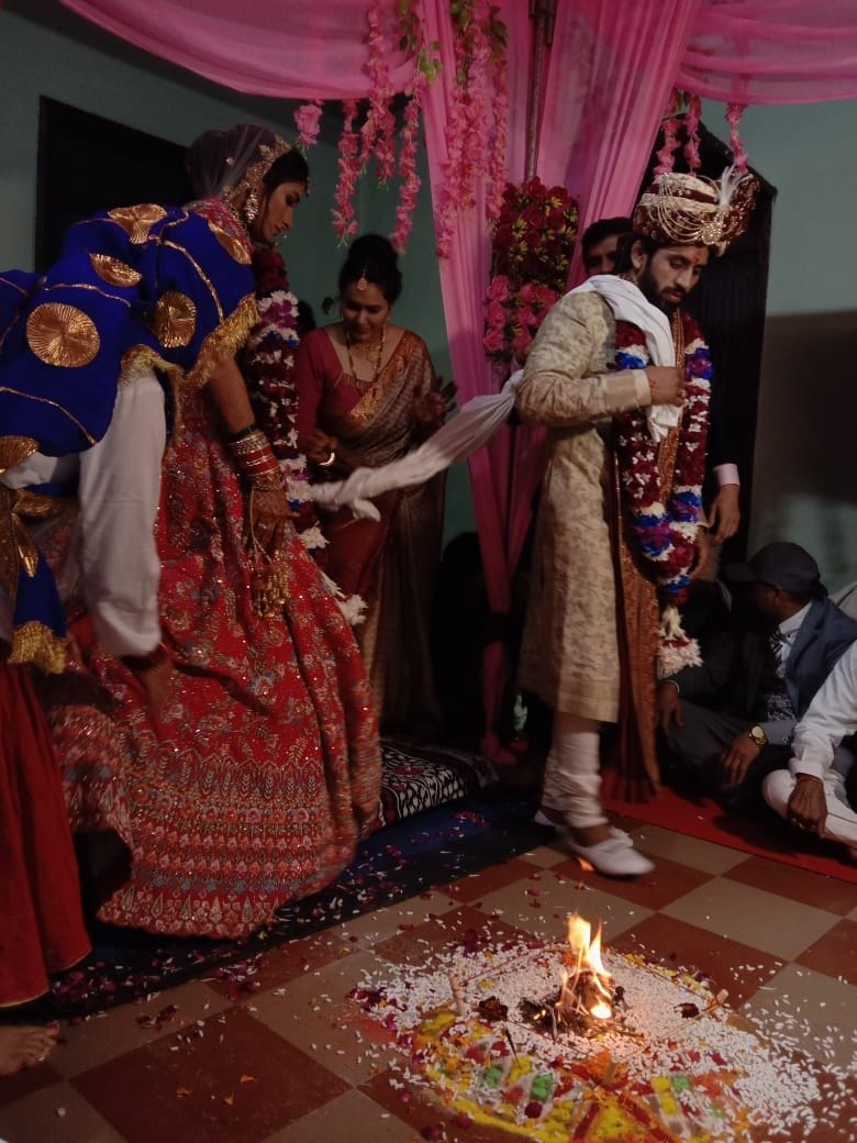 Sangeeta and Bajrang's marriage became an example of simplicity