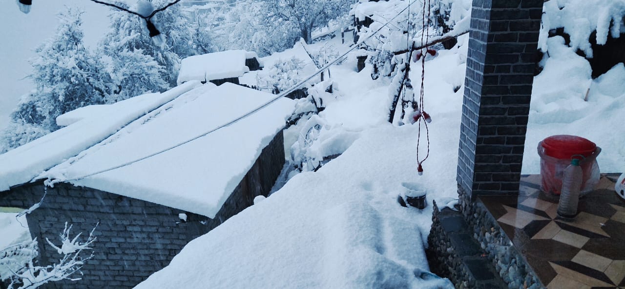 Today Uttarakhand Snowfall News Update in Hindi: beautiful snowfall photos in high hilly areas