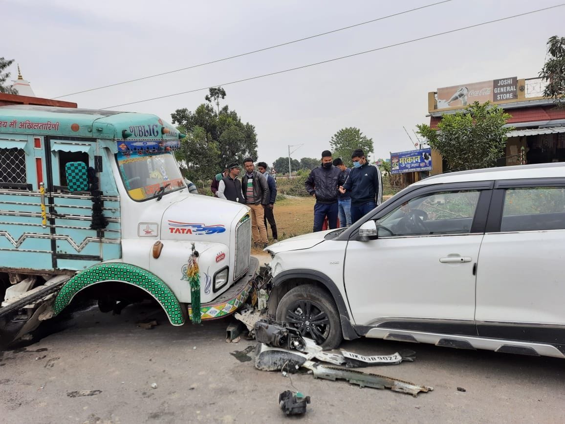 Four people, including the teacher who narrowly survived in the road accident