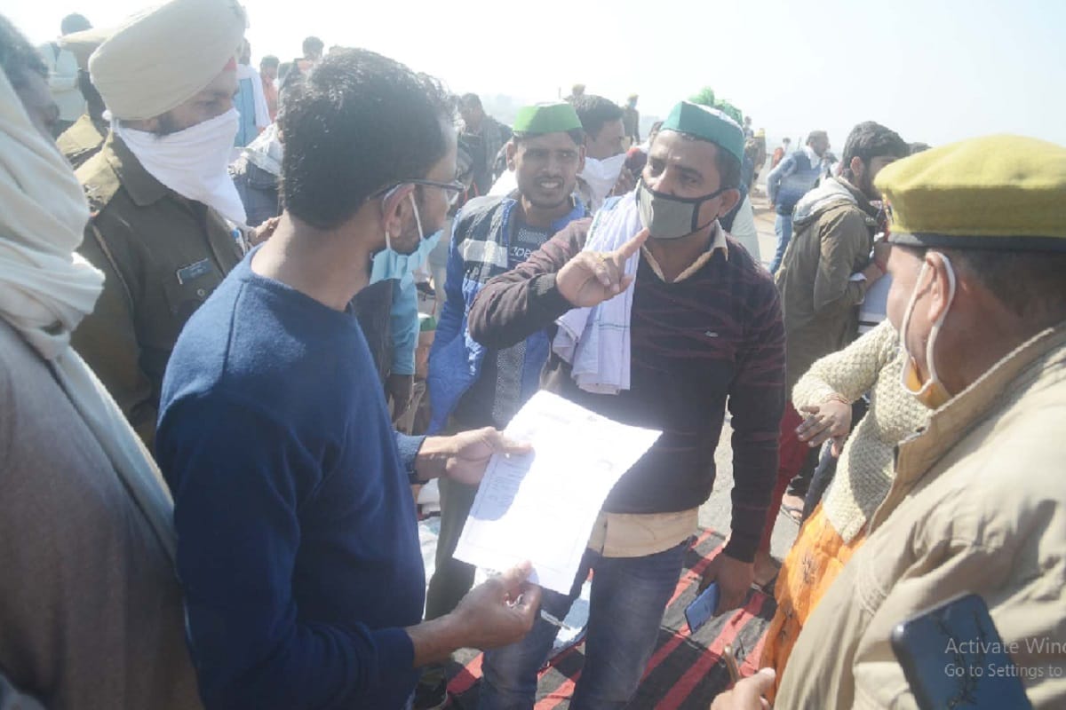 Kishan Andolan Today in Meerut News: BKU workers included many grooms in protest in Baghpat