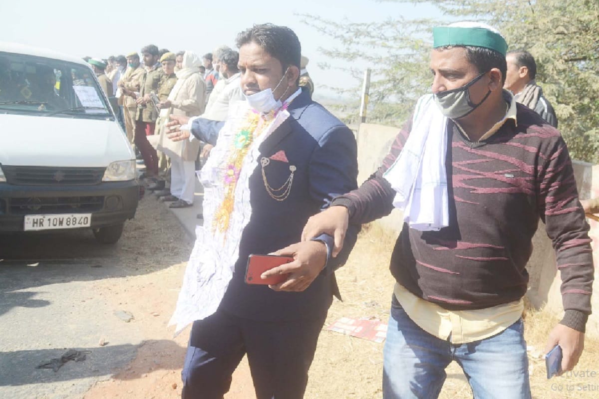 Kishan Andolan Today in Meerut News: BKU workers included many grooms in protest in Baghpat