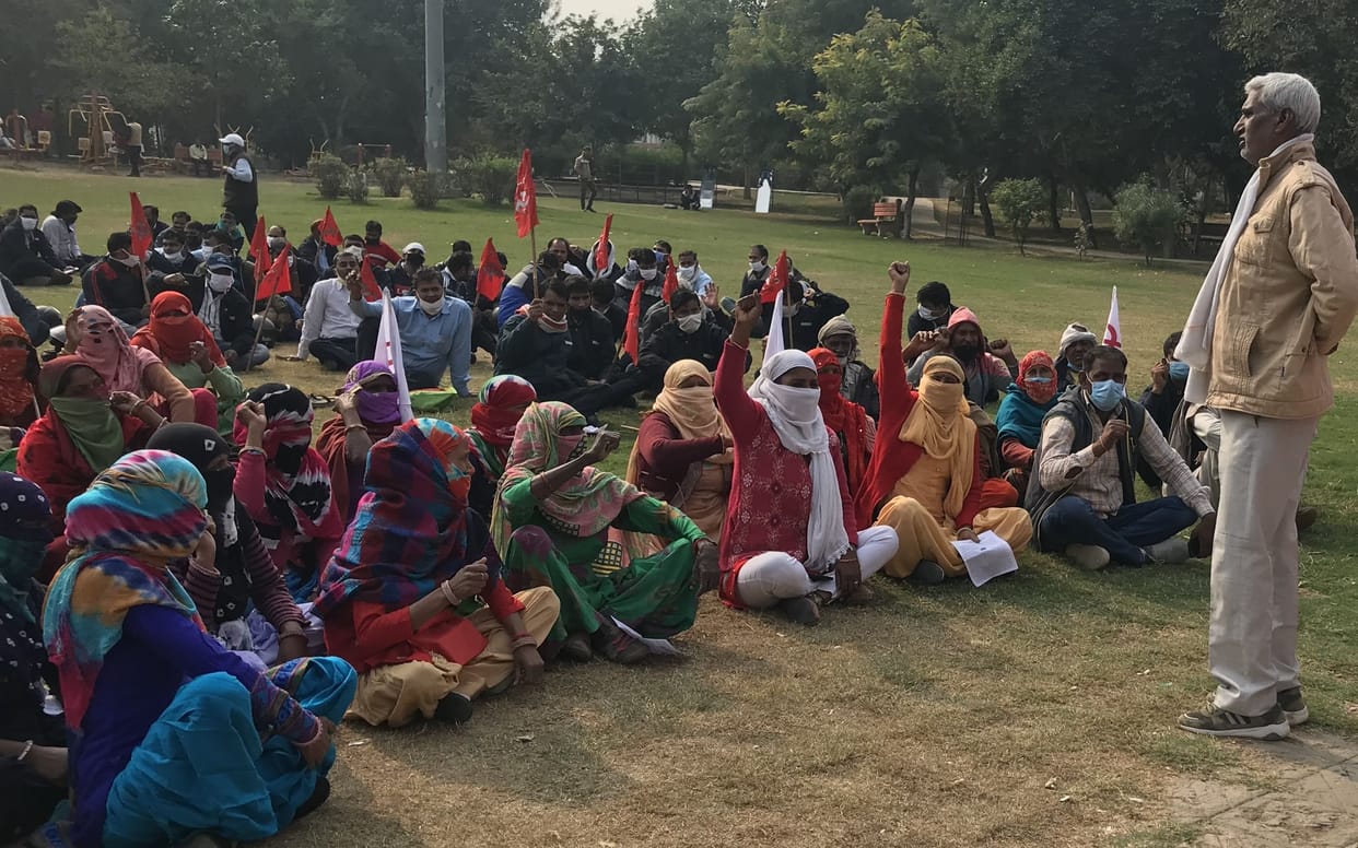 Farmers of Delhi have not traveled, the strike has been affected due to the strike of Tedra Unions