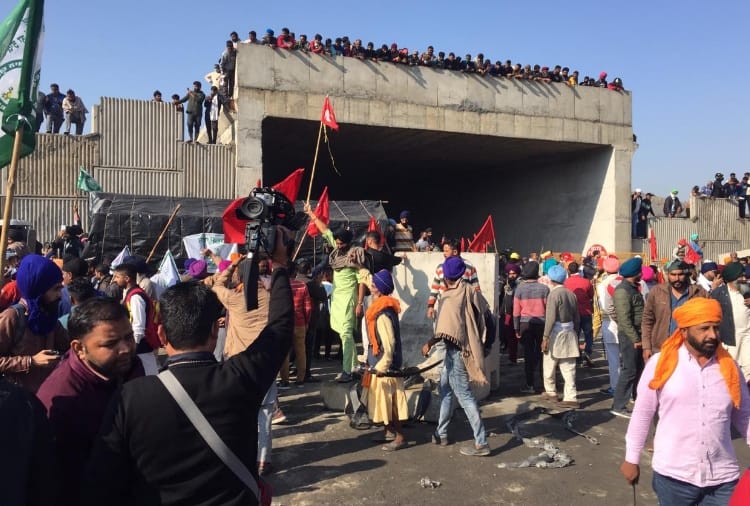 Kisan Andolan News: Farmers of Punjab and Haryana reached near Delhi border