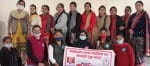 खतौली विद्योत्तमा डिग्री कालेज में कार्यक्रम में उपस्थित छात्राएं।
