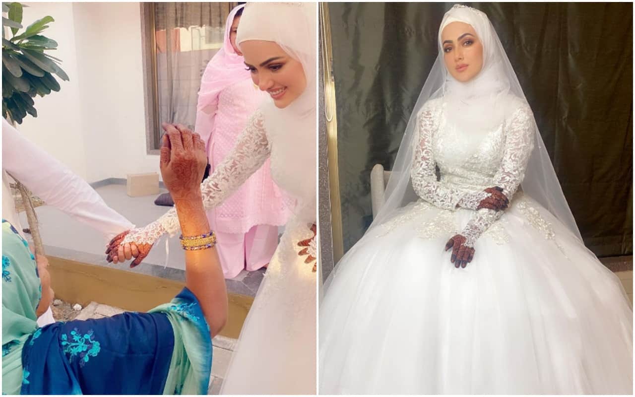 Sana Khan Shares Pic With Husband Mufti Anas Sayied calls halal love beautiful