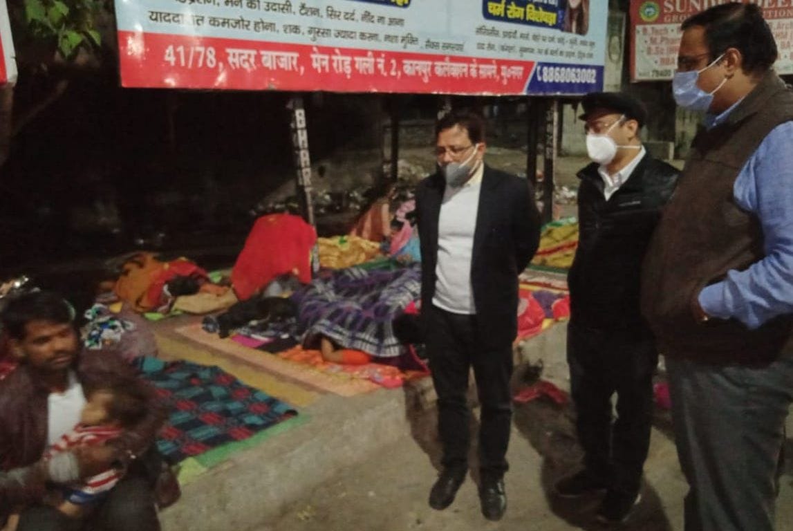 People found sleeping outside the night shelters
