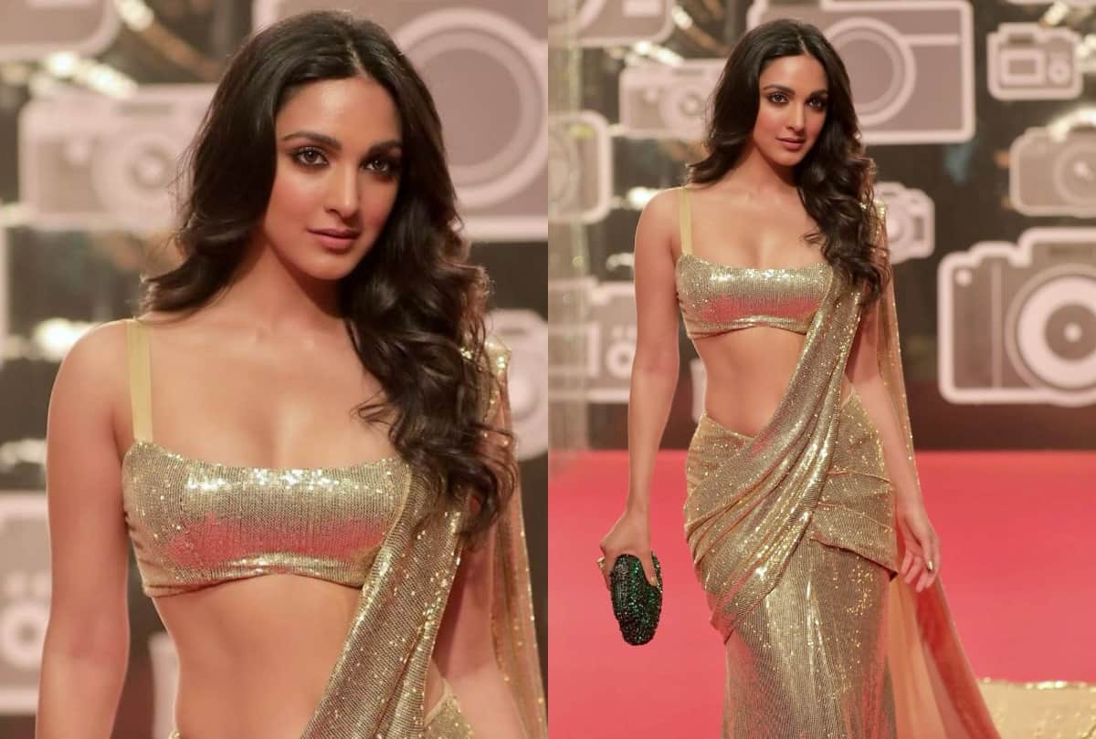 kiara advani look radiant in red bustier dress