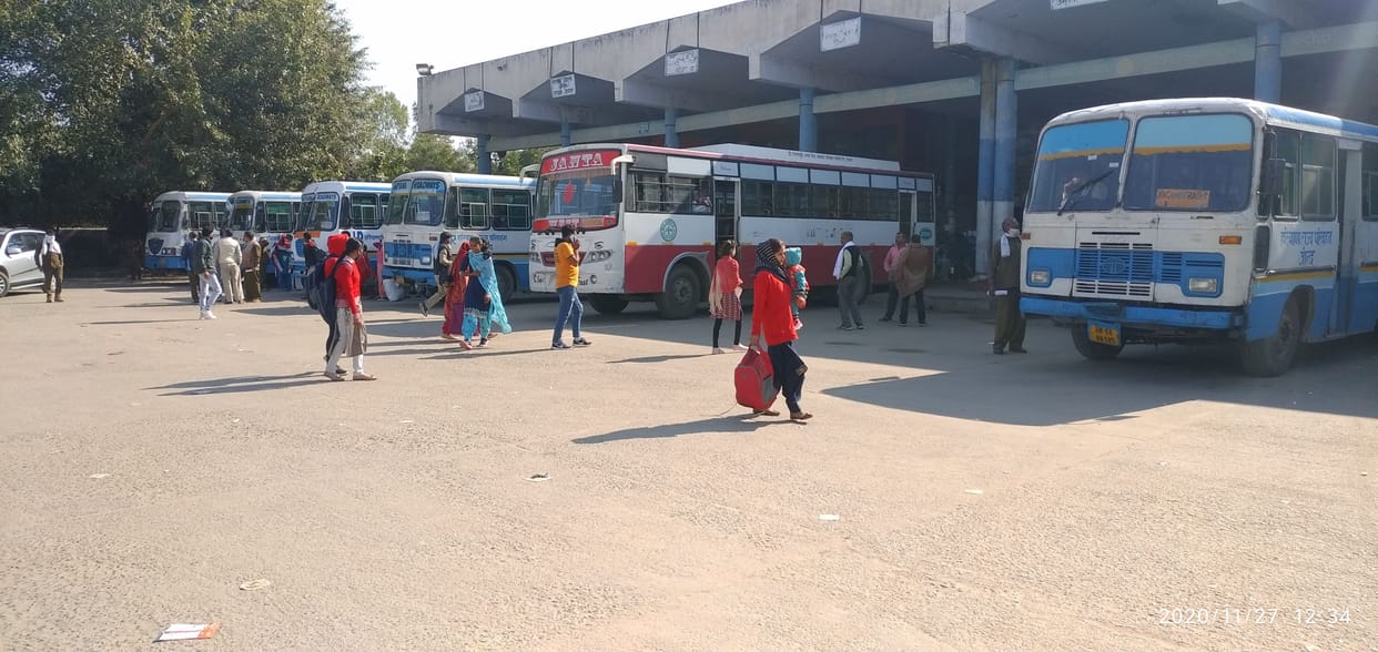 Buses changed route due to under construction ROB near Pindara, increased fares