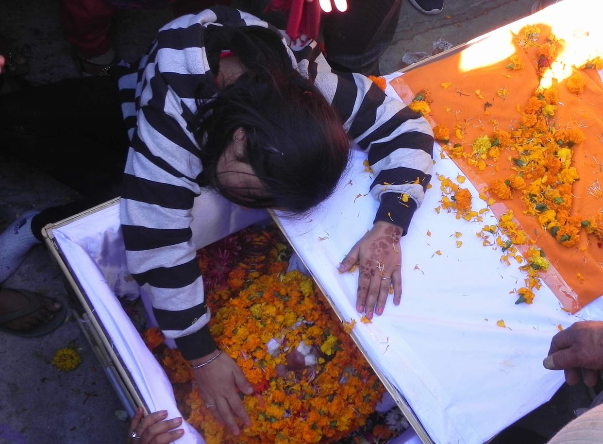 Public floods in the last visit of Shaheed Subedar Swatant Singh