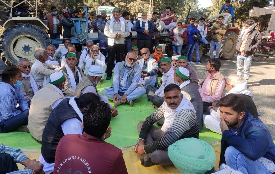 Farmers blocked the Haridwar highway