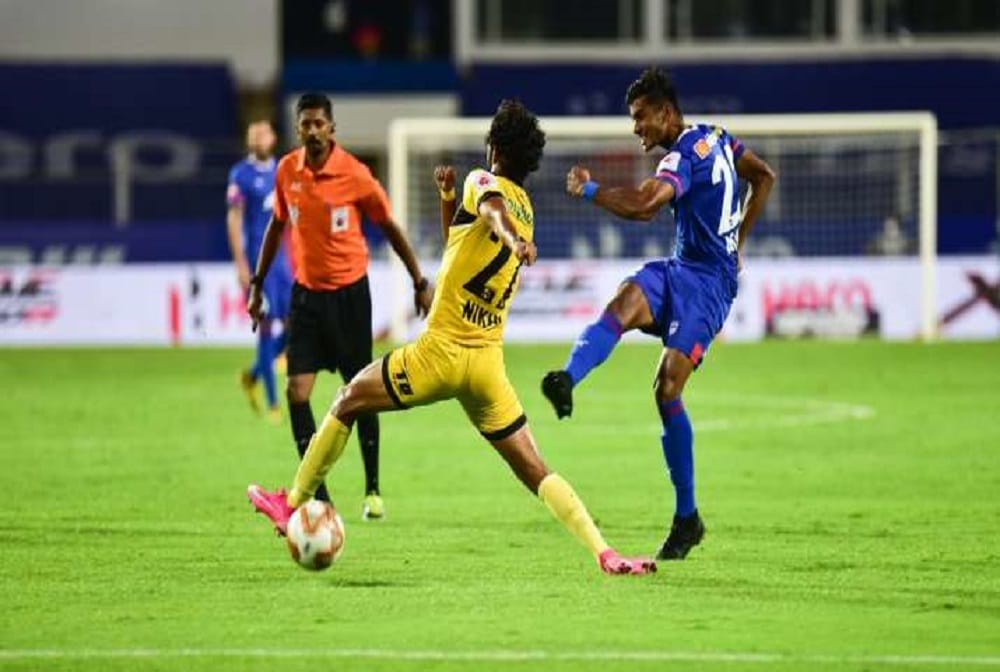 Bengaluru FC and Hyderabad FC played out a goalless draw at the Fatorda Stadium