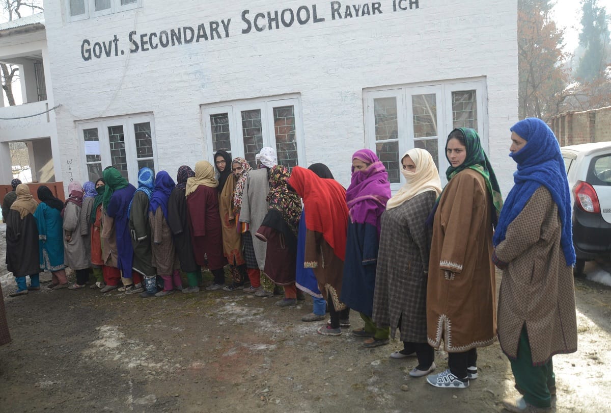 jammu and kashmir Voting for first phase of District Development Council DDC elections Article 370 and 35A