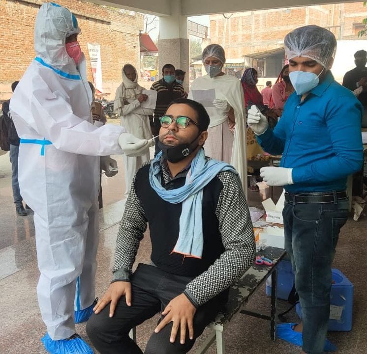 eight people tested covid positive in kaushabi including judicial officer's aurdoli