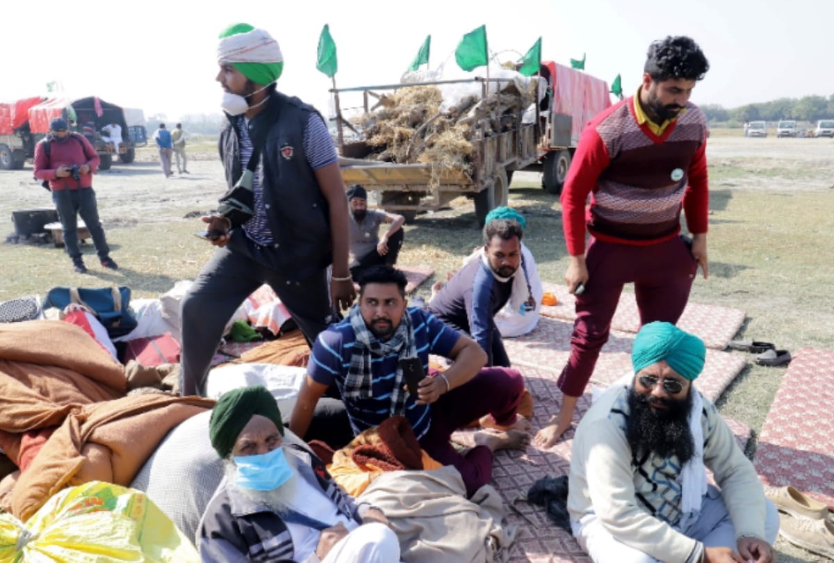 punjab farmers protest delhi chalo kisan march third day at nirankari ground farmers are less but all parties kitchen present try to woo farmers