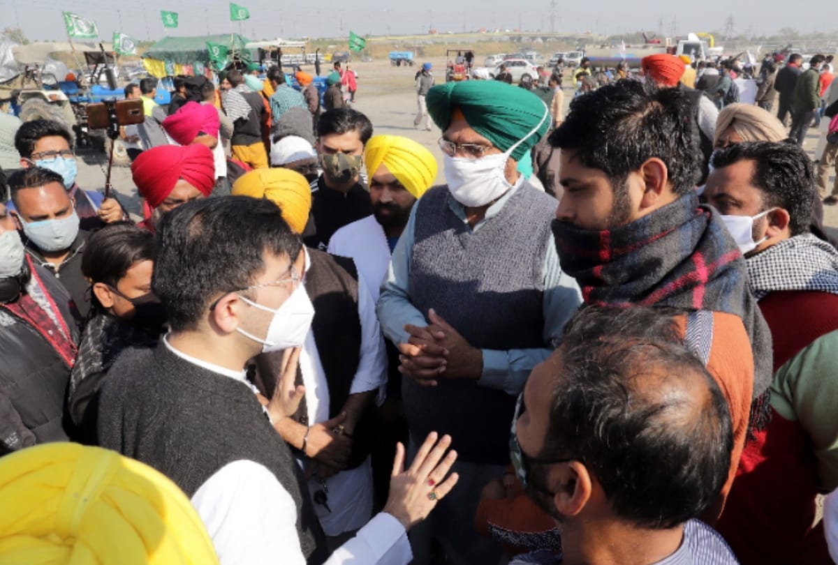 punjab farmers protest delhi chalo kisan march third day at nirankari ground farmers are less but all parties kitchen present try to woo farmers