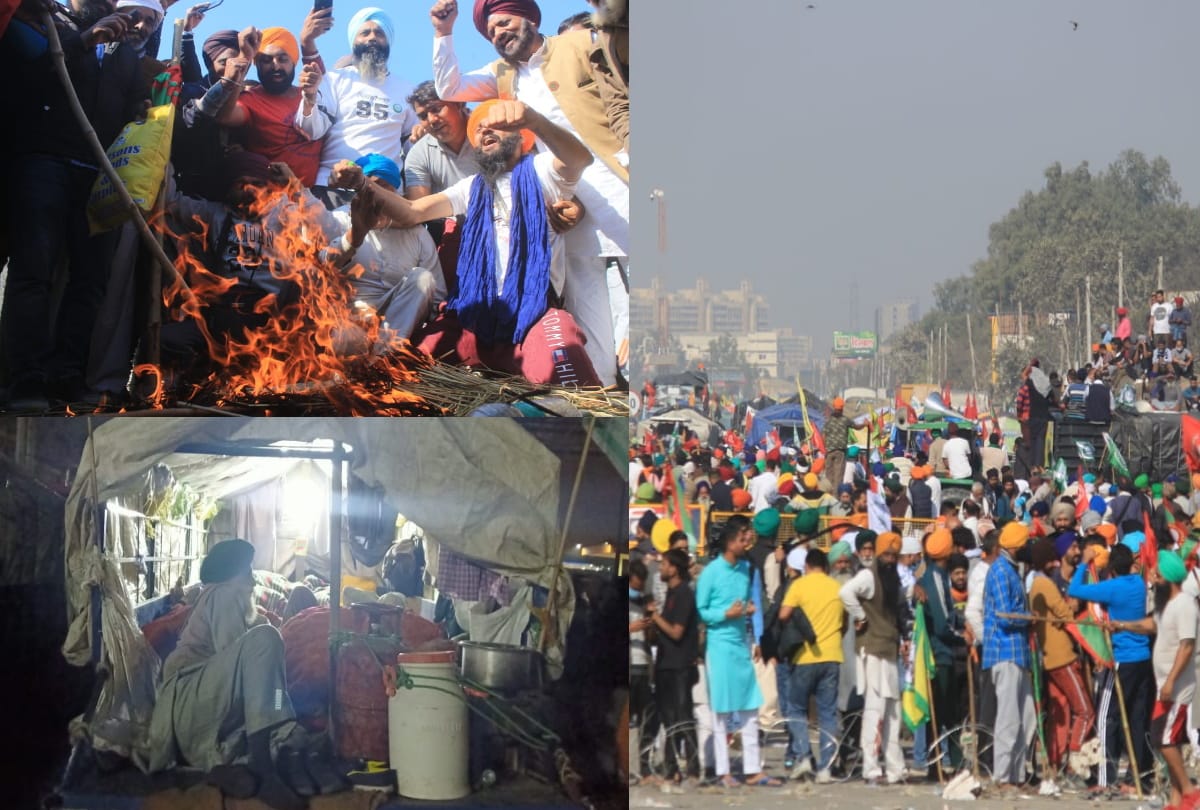 kisan march dilli chalo andolan day three farmers at singhu and tikri border adamant to gherao parliament