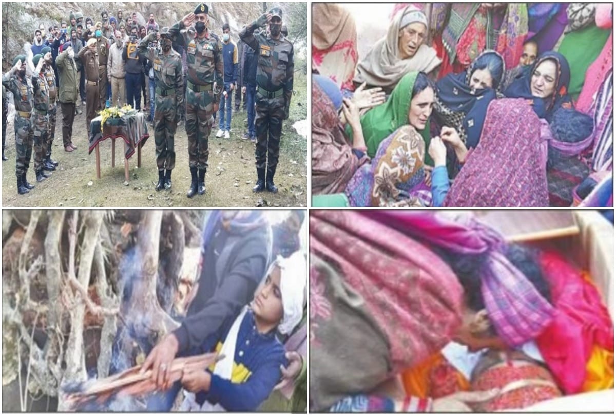 Martyr Ratan Singh funeral amidst slogans of Bharat Maa Ki Jai