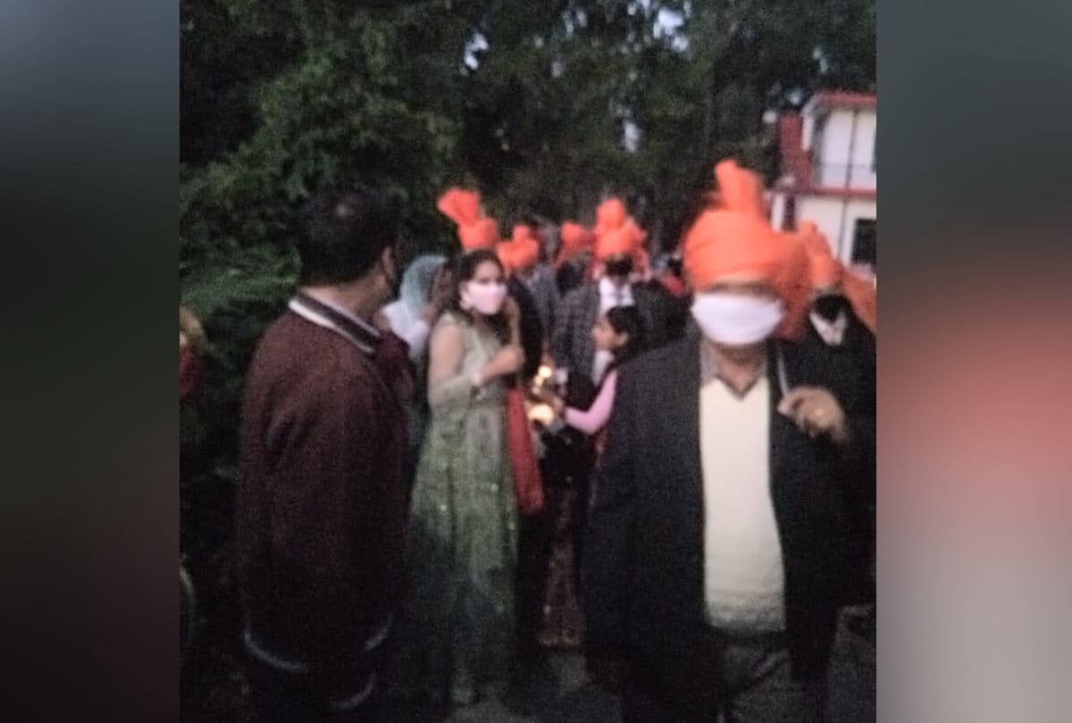 Himachal News: sdm gave permission after barati wear mask