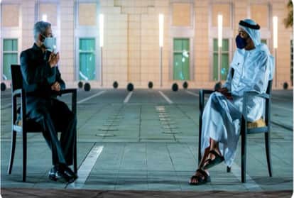 S Jaishankar and Sheikh Abdullah bin Zayed