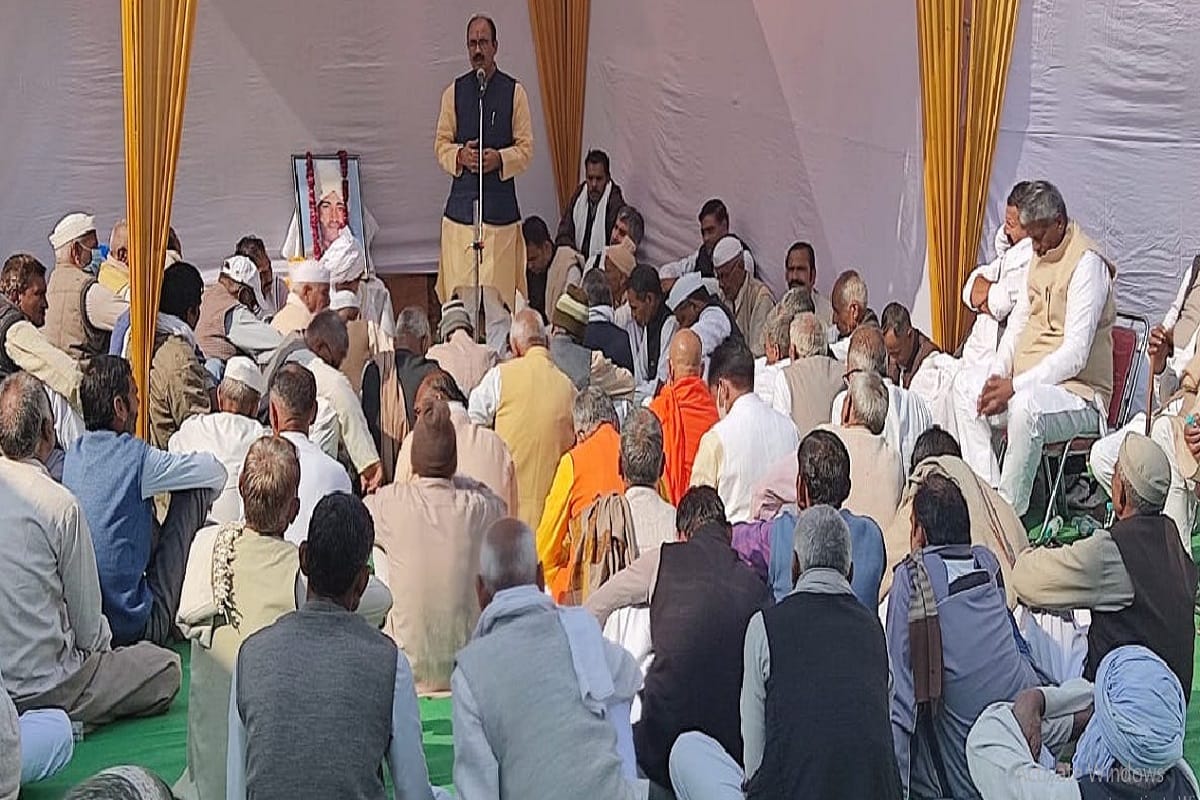 BJP leader and Khap Chaudhary reached in the thirteenth of Baba Jasbir Singh in Shamli