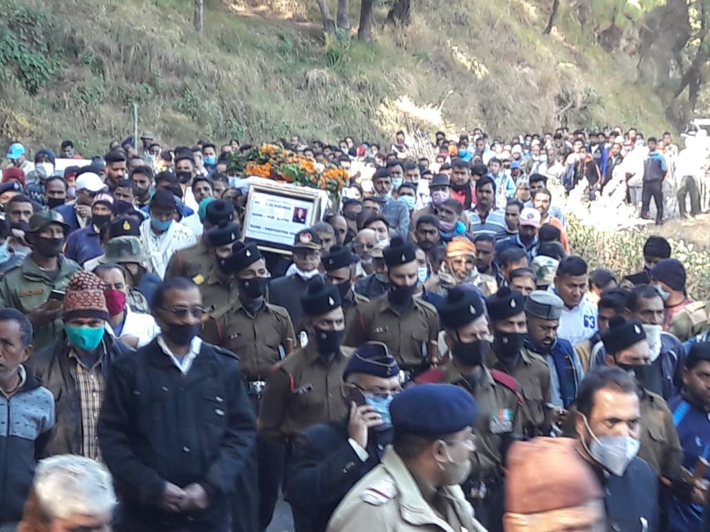 LAC Ceasefire Violation: Martyr Subedar swatantra singh cremation today