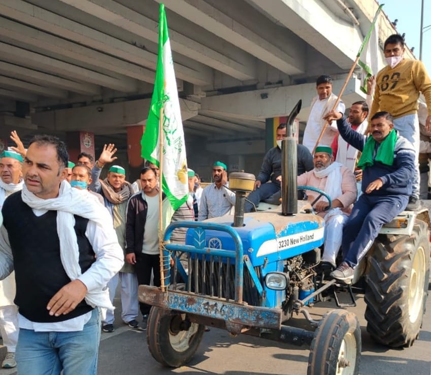 Farmers of district stuck on strike in Delhi